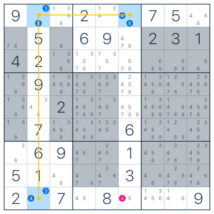 Asa X: técnica de Sudoku