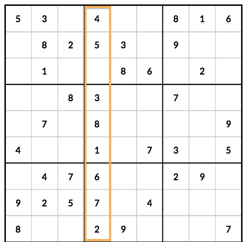 Sudoku 8x8 - Easy 