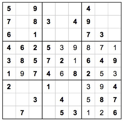 methods for solving sudoku puzzles